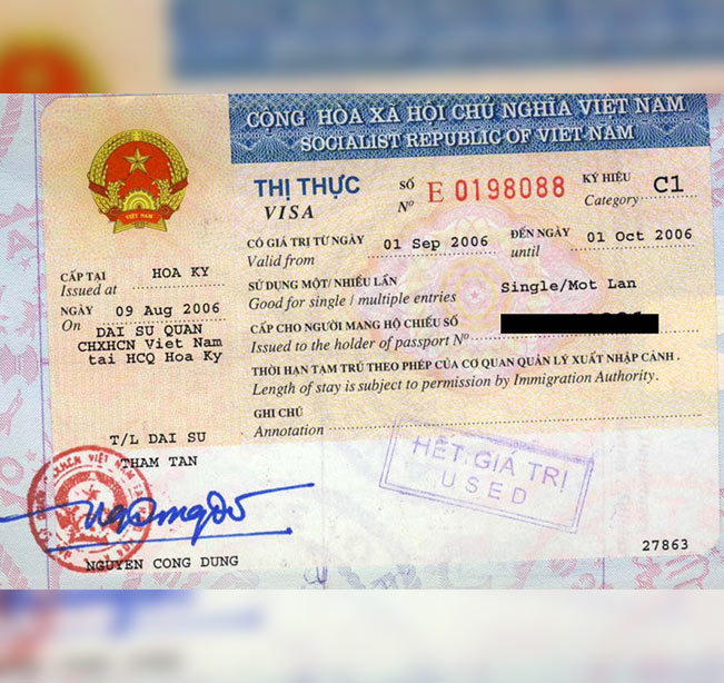 Travel Vietnam Visa Ticket
