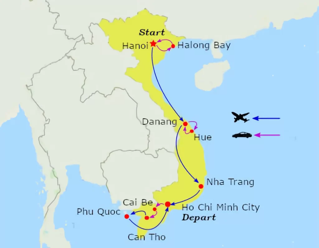 PT08 Tour Map